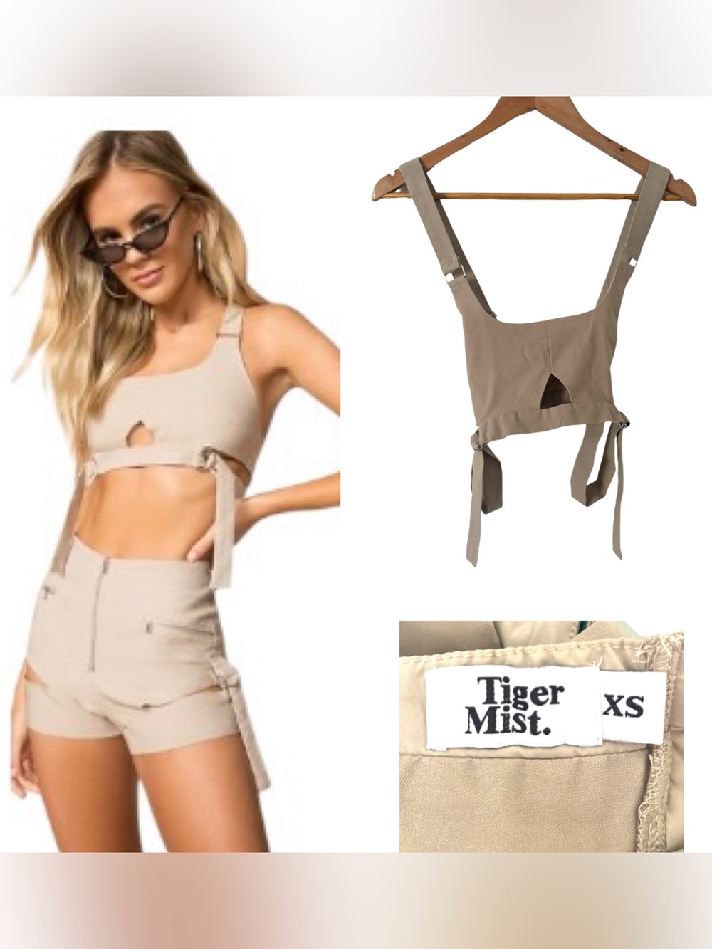 Tiger Mist Reed Crop Top
